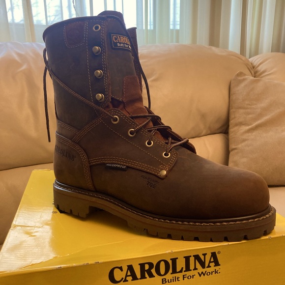 NIB Mens Steel Toe Work Boots - Picture 1 of 7